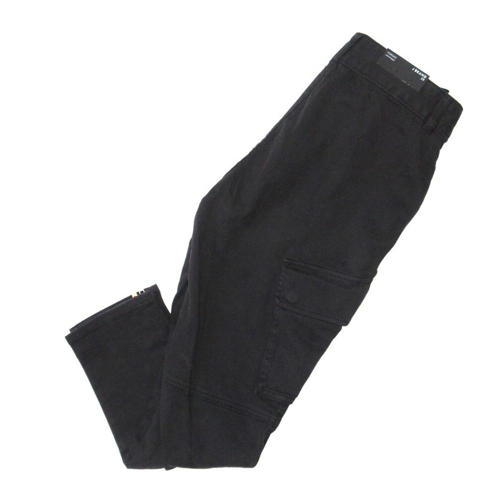 NWT J Brand Margho in Direct Black Utility Crop Stretch Twill Pants 23 - Picture 7 of 9